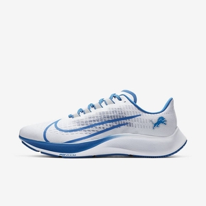 Chaussure De Running Nike Air Zoom Pegasus 37 (Detroit Lions) Blanche 6190-745 White/Pure Platinum/Battle Blue/Wolf Grey Homme | ZXS-51583015